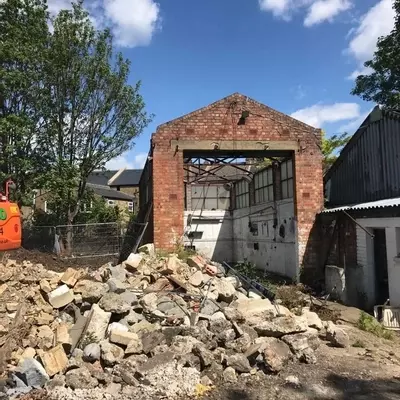 Avonley Road  during Demolition